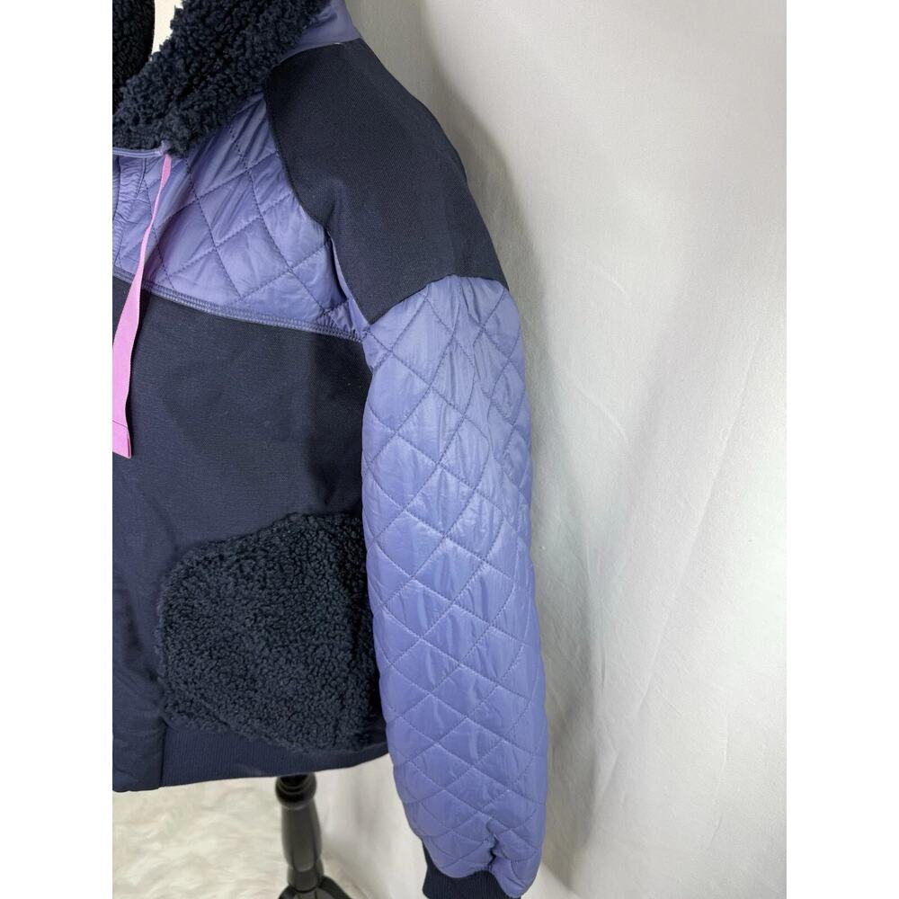 Bass Outdoor Women's Quilted-Trim Zip Bomber Jacket - Heron Multi Large NEW B47 - Picture 4 of 8